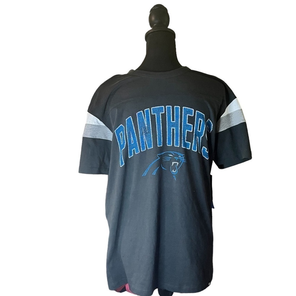 Men's '47 Carolina Panthers Short Sleeve Tee, Size Medium